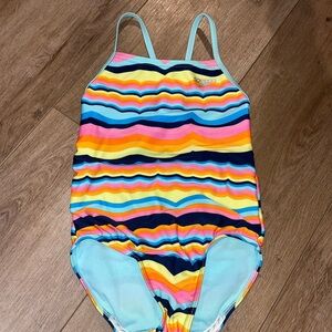 Speedo Kids' Vibrant Wave One Piece